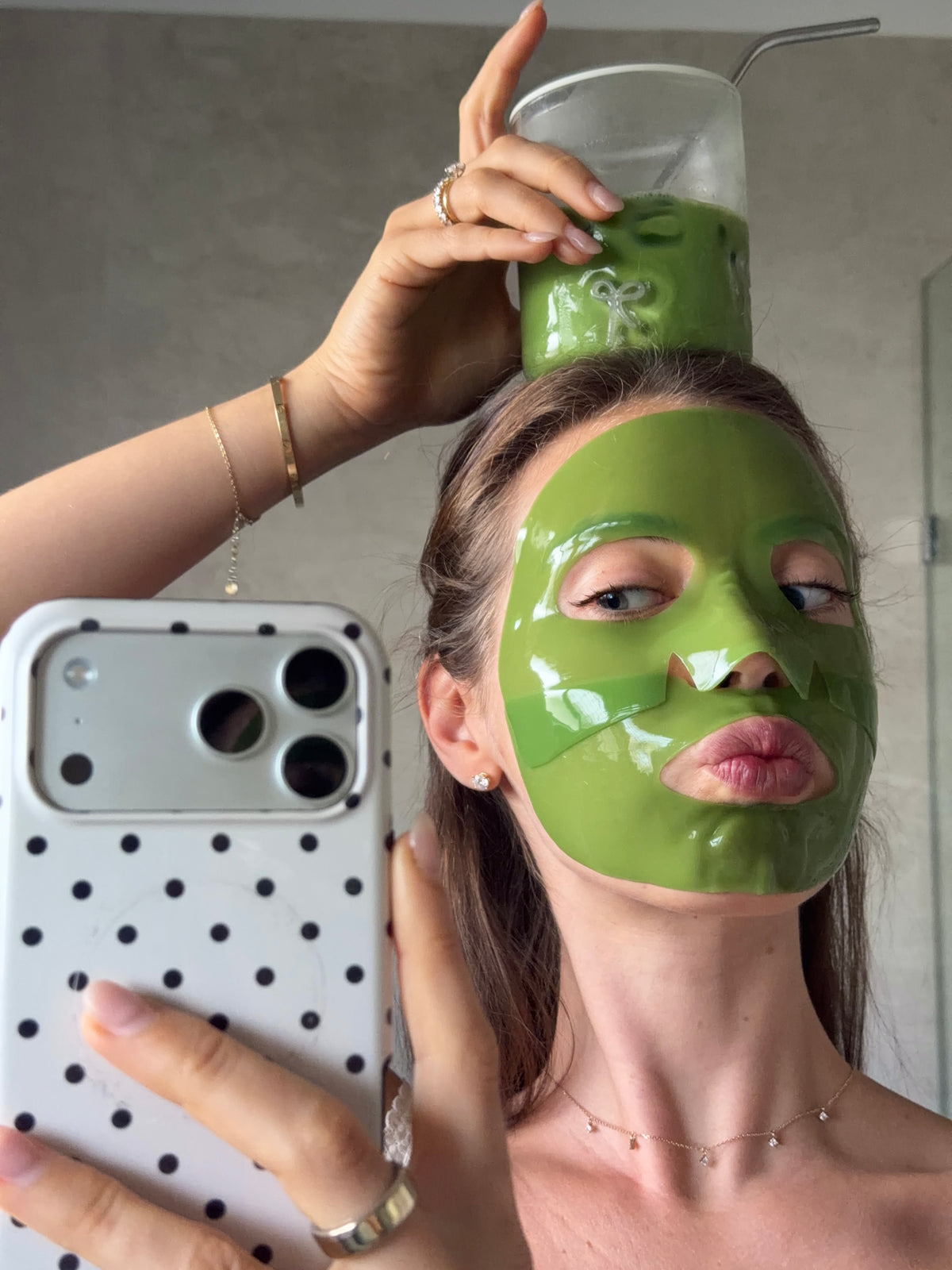 matcha skin renewal mask